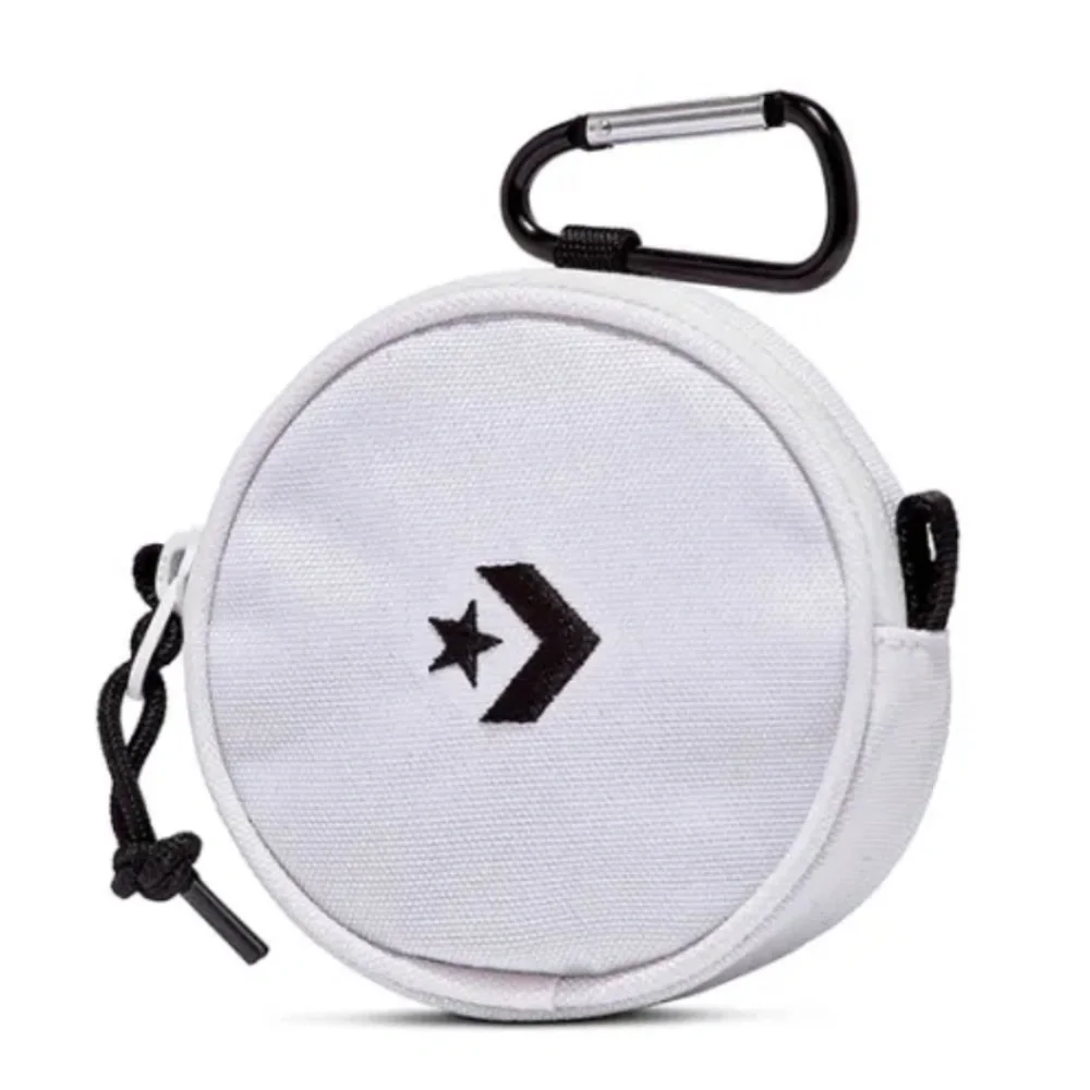 Converse Utility Pouch Unisex Bag White Zip Logo 10023842-A01